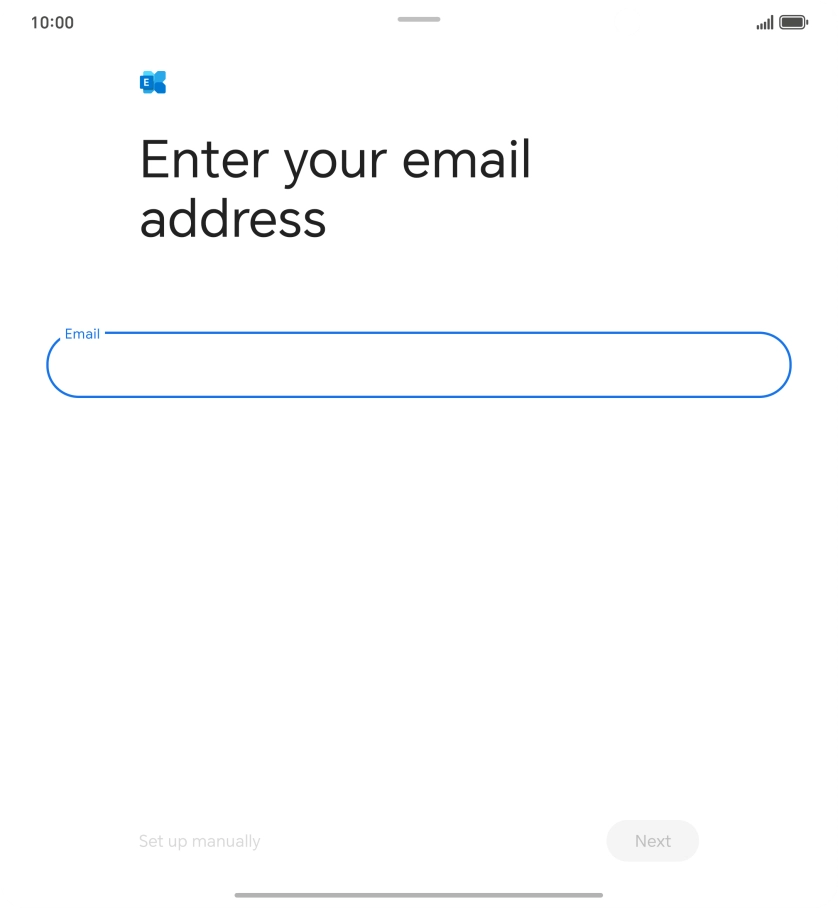 Press the field below 