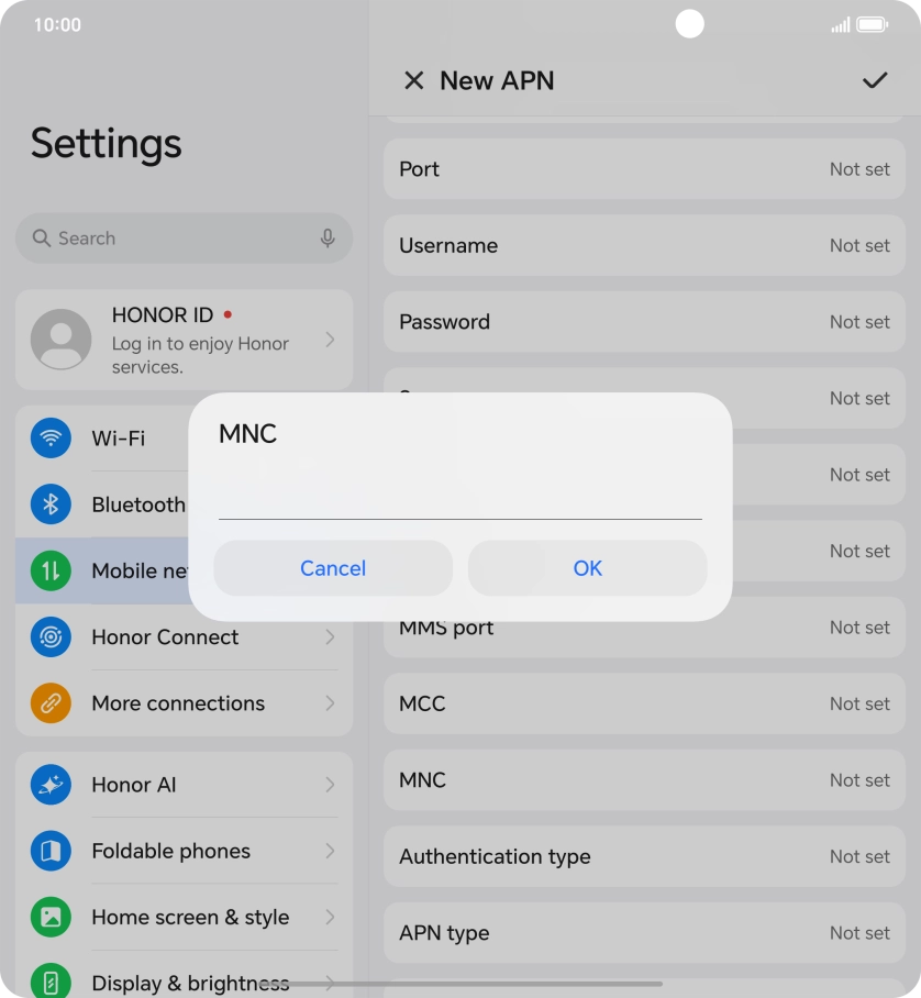 Key in 15 and press OK.