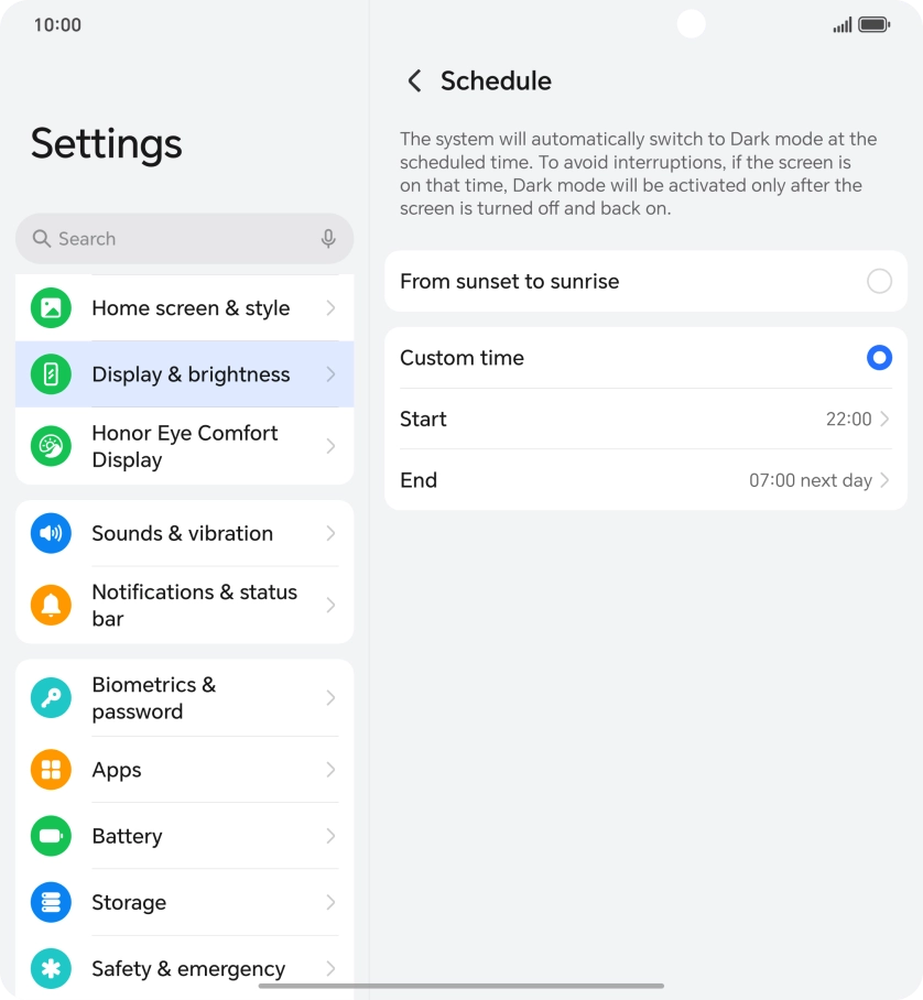 Slide your finger upwards starting from the bottom of the screen to return to the home screen.