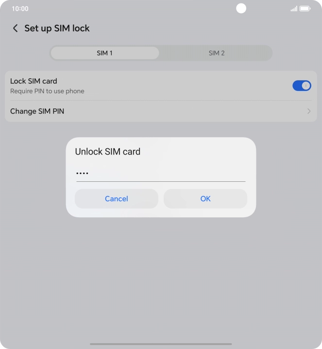 Key in your PIN and press OK.