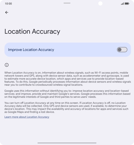 If you press the indicator next to 