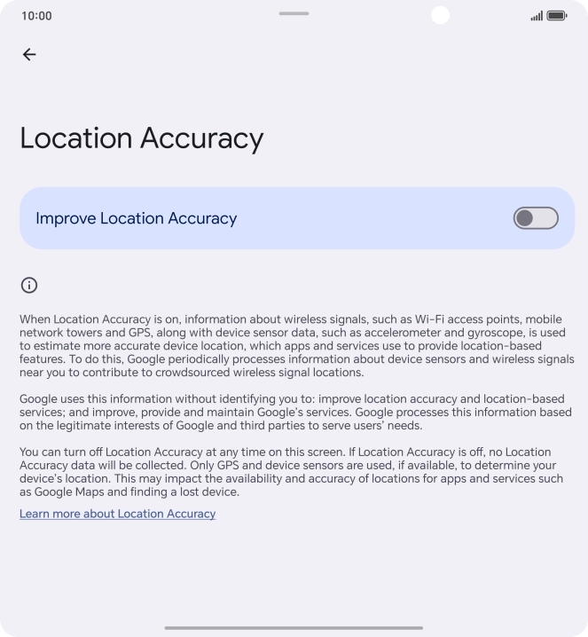 If you press the indicator next to 