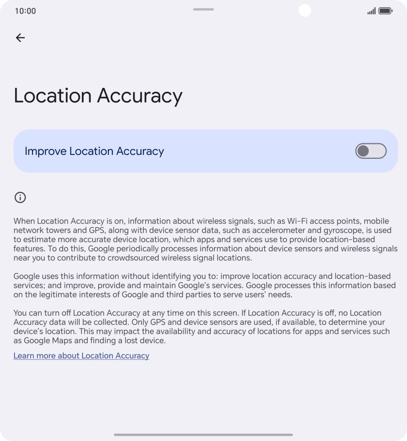 If you press the indicator next to 