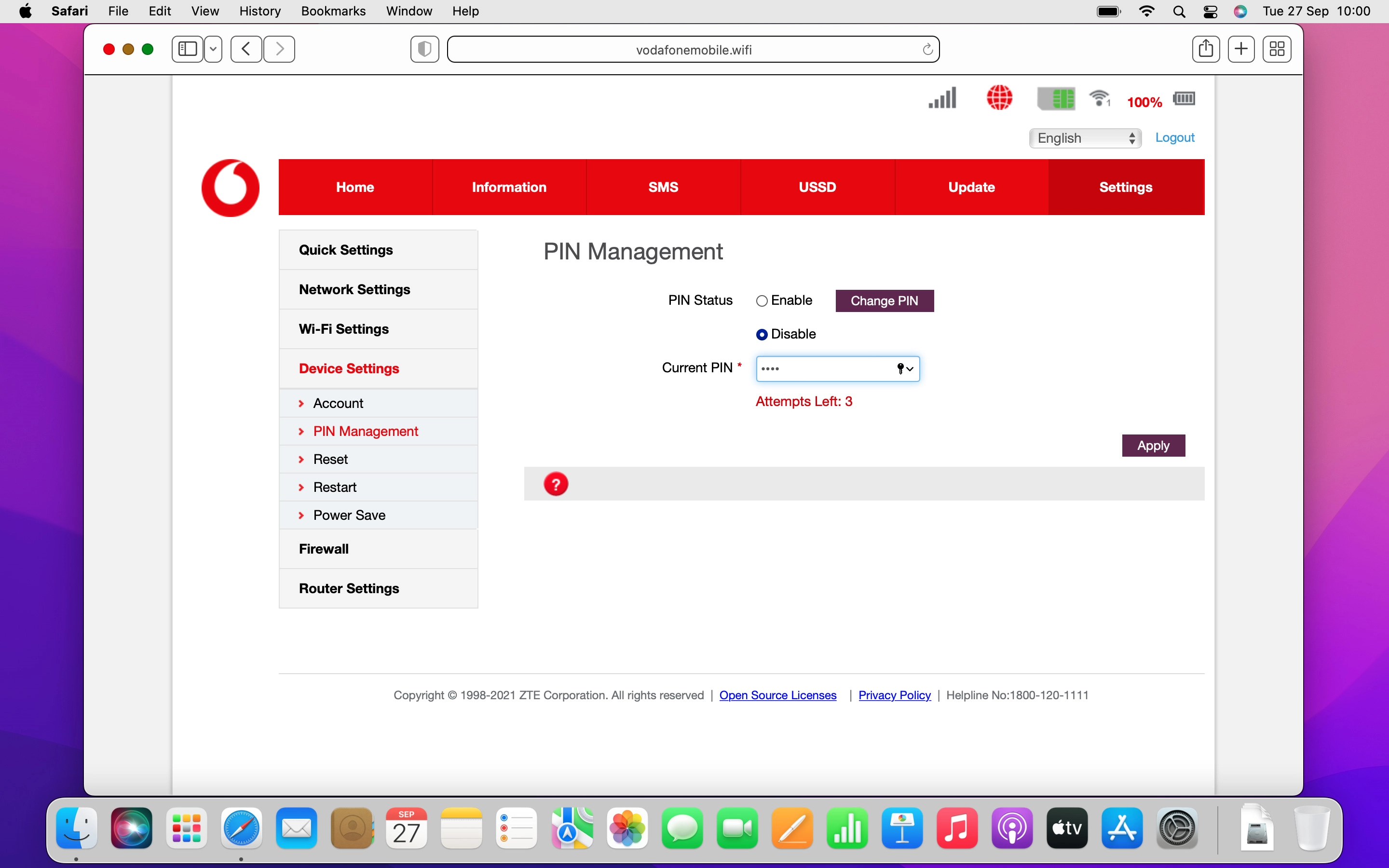 Click Apply.