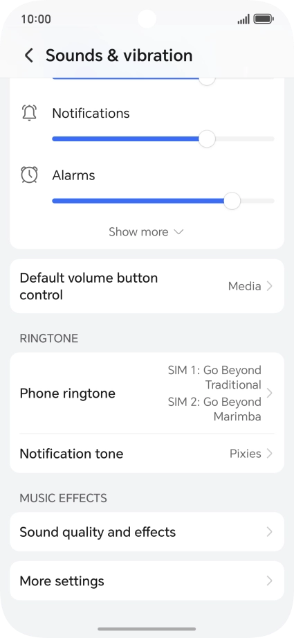 Press Phone ringtone.