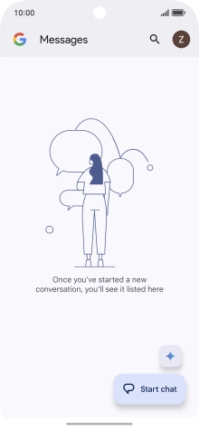 Press the profile icon.