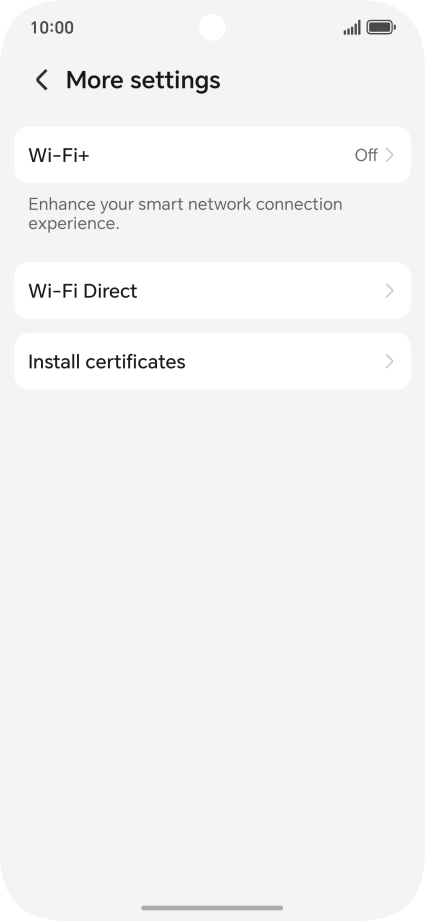 Press Wi-Fi+.