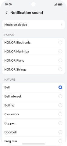 Press the required message tones to hear them.