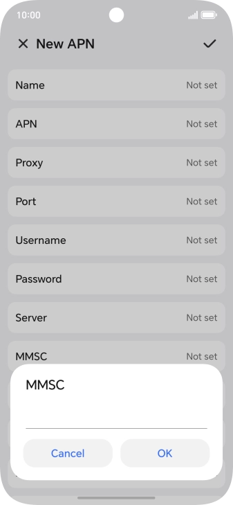 Key in http://mms.vodafone.co.uk/servlets/mms and press OK.