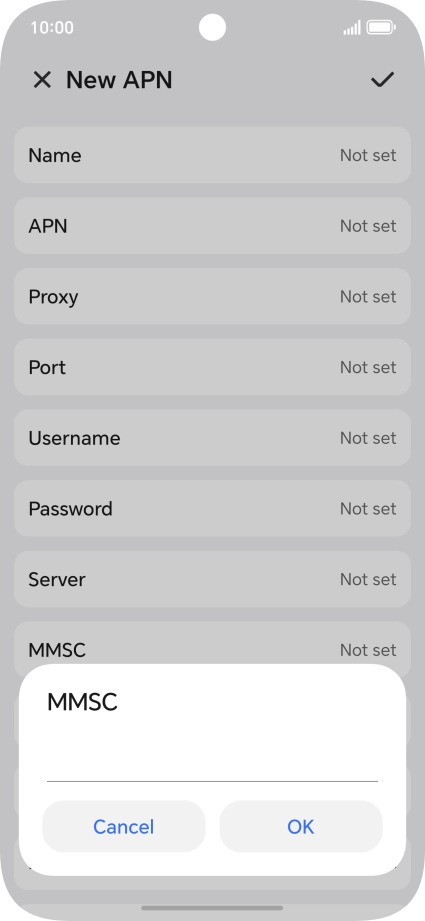 Key in http://mms.vodafone.co.uk/servlets/mms and press OK.