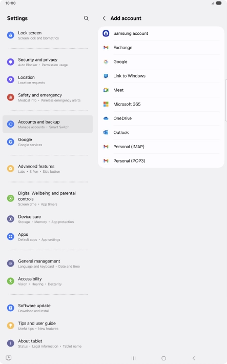 Press Google.