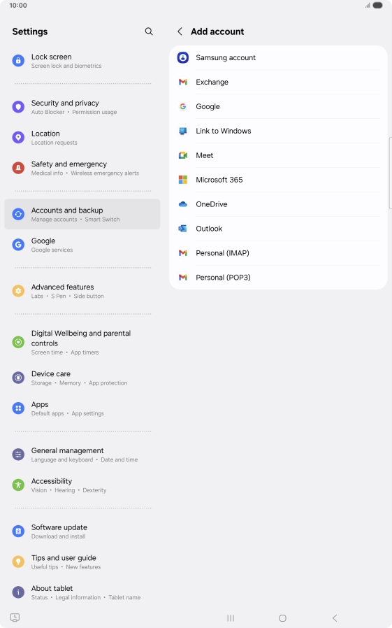 Press Google.