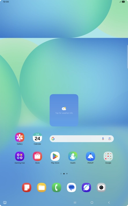 Press the call icon.