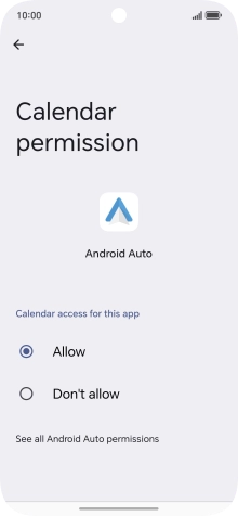 The app activity for the selected app is displayed.