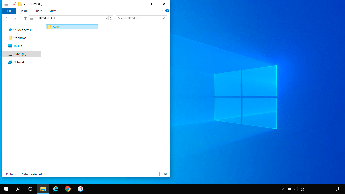 Go to the required folder in your phone's file system.