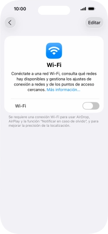 Pulsa el indicador junto a 