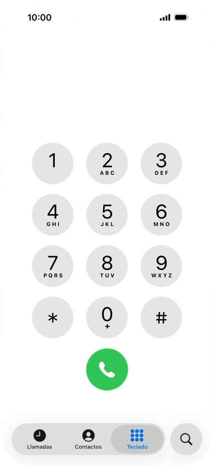 Introduce **21*+34600132000# y pulsa el icono de llamada.