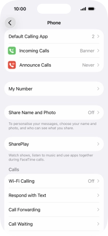 Press Announce Calls.