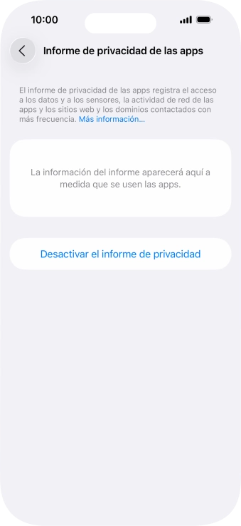 Desliza el dedo hacia arriba desde la parte inferior de la pantalla para terminar y volver a la pantalla de inicio.