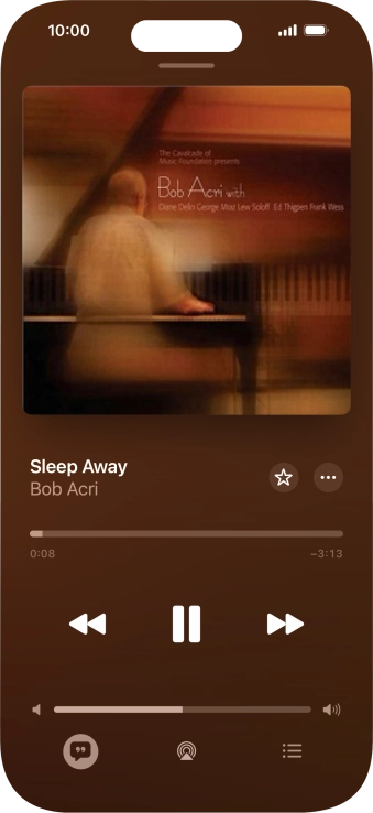 Pulsa la flecha hacia la derecha para ir al archivo de música siguiente.