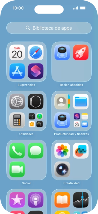 Pulsa la app deseada.