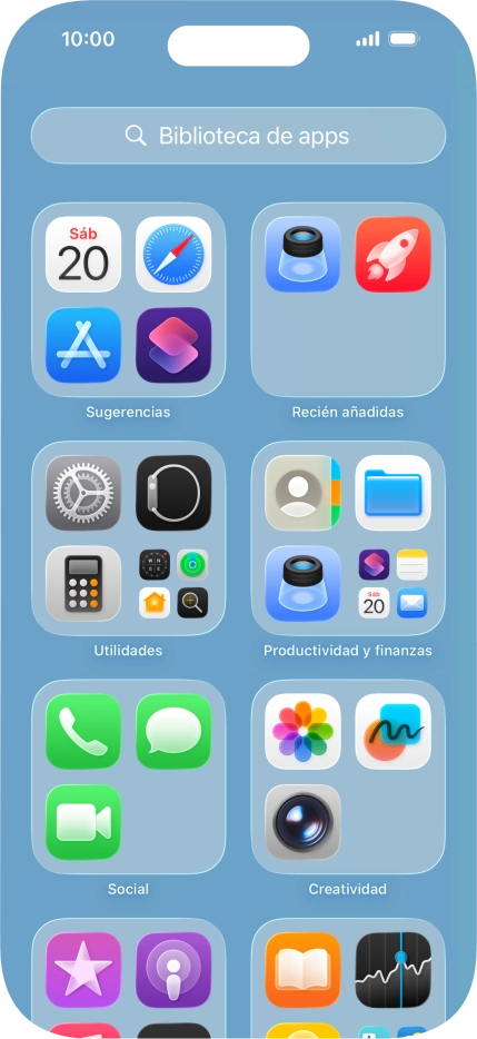Pulsa la app deseada.