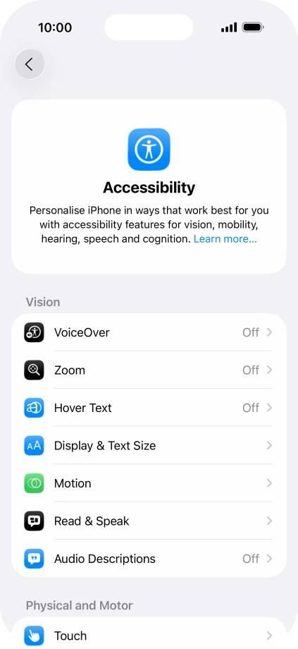 Press the required category below 