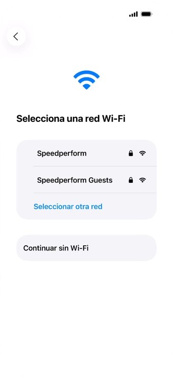 Pulsa la red wifi deseada.
