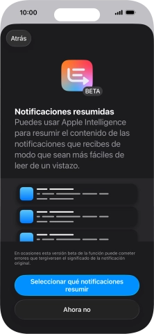 Si activas la función, sigue las indicaciones de la pantalla para seleccionar más ajustes.