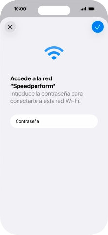 Pulsa el icono de aceptar.