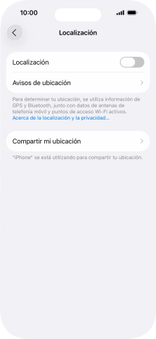 Pulsa el indicador junto a 