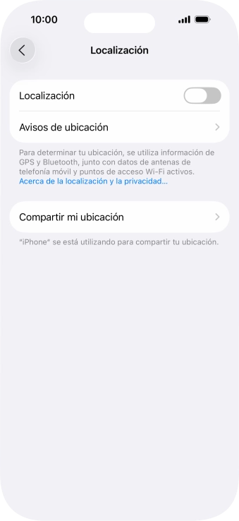 Pulsa el indicador junto a 