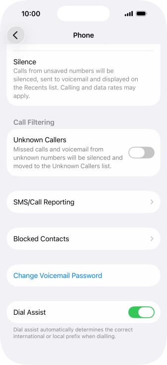 Press Silence to turn on the function.