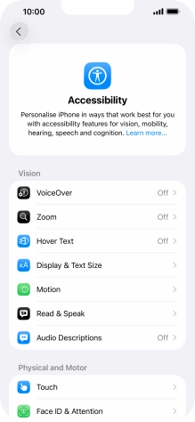 Press Display & Text Size.