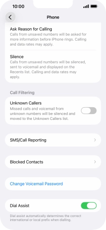 Press Silence to turn on the function.