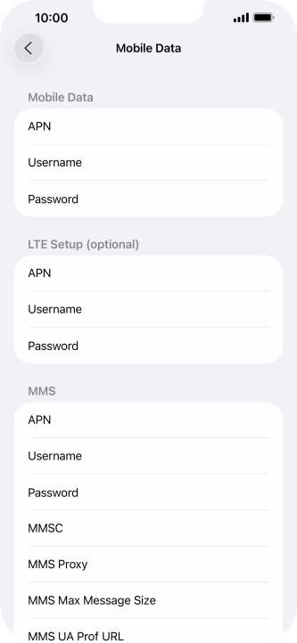 Press APN and key in wap.vodafone.co.uk.