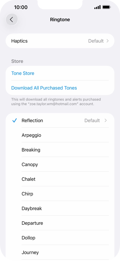 Press the required ring tones to hear them.