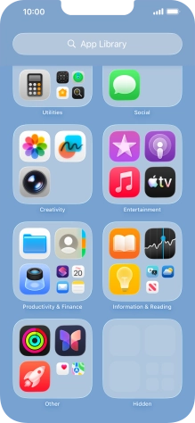 The app is now placed in the Hidden folder in the App Library.