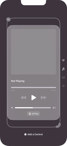 Press the remove icon on the required Control Centre page to remove it from Control Centre.