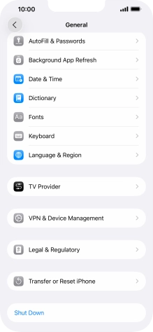 Press Language & Region.