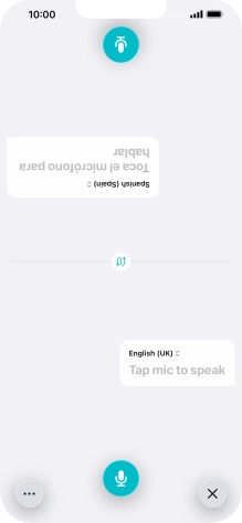 Press the end icon to end two-way view.