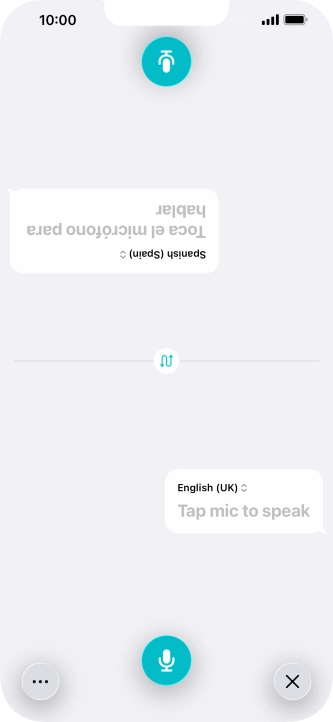 Press the end icon to end two-way view.