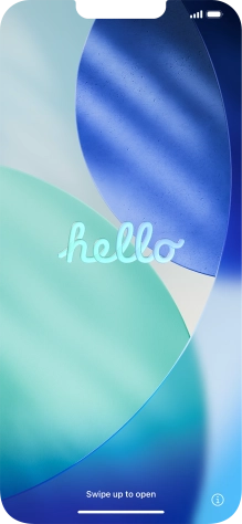 Slide your finger upwards starting from the bottom of the screen.