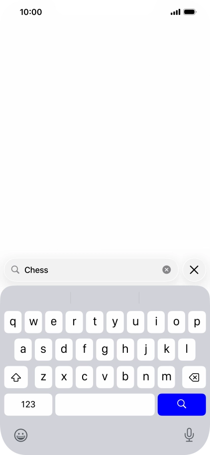 Press the search icon.