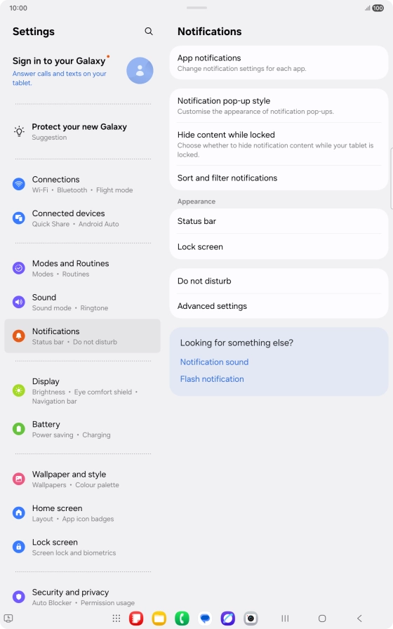 Press Do not disturb.