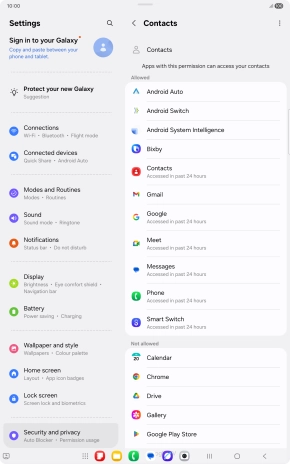 Press the required app.