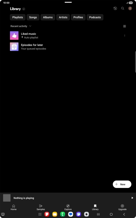Press the drop down list.