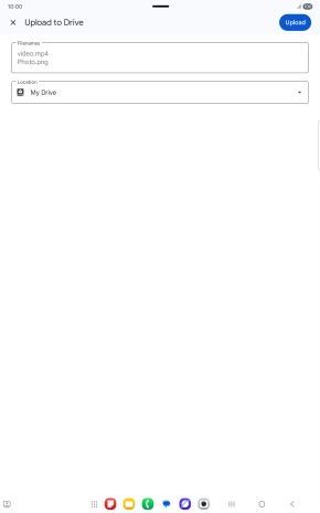 Press the field below 