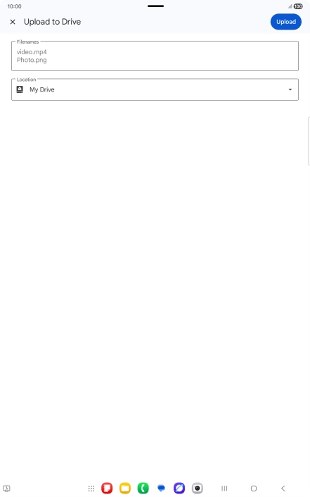 Press the field below 