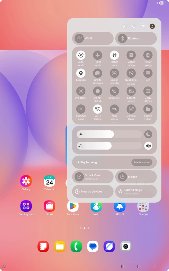 Press the Wi-Fi calling icon to turn the function on or off.